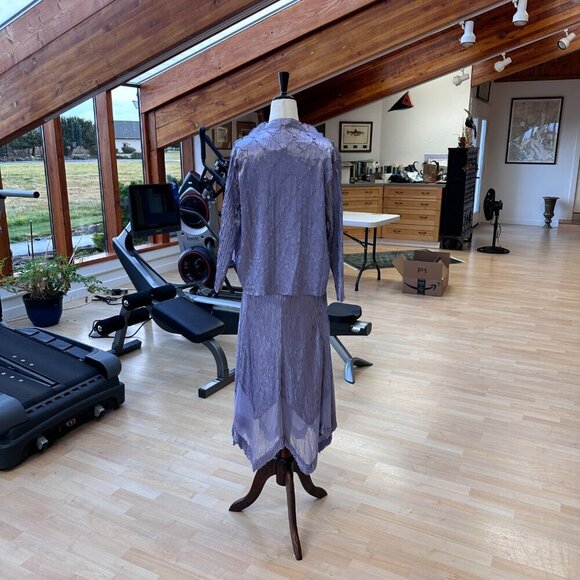 Kamarov Dress with Jacket Midi NWOT Embelished Purple - Picture 9 of 15